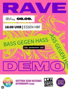 ZUM DRITTEN MAL:  „BASS GEGEN HASS“