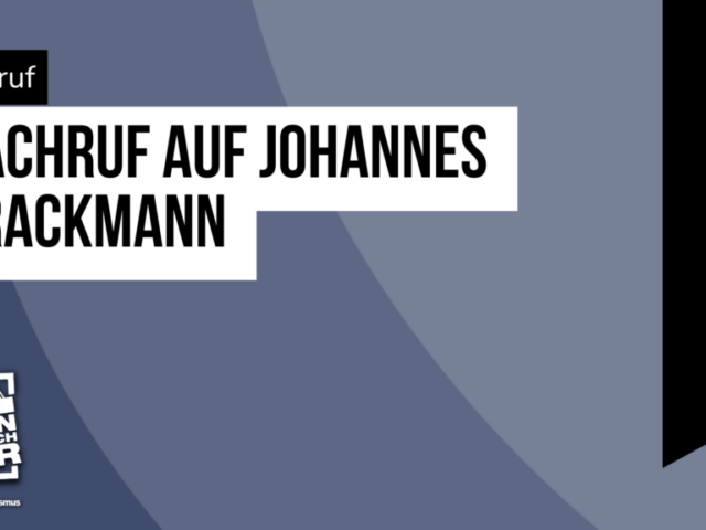 Nachruf auf Johannes Brackmann