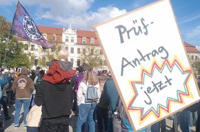 PRÜF-Kundgebung in Sachsen-Anhalt